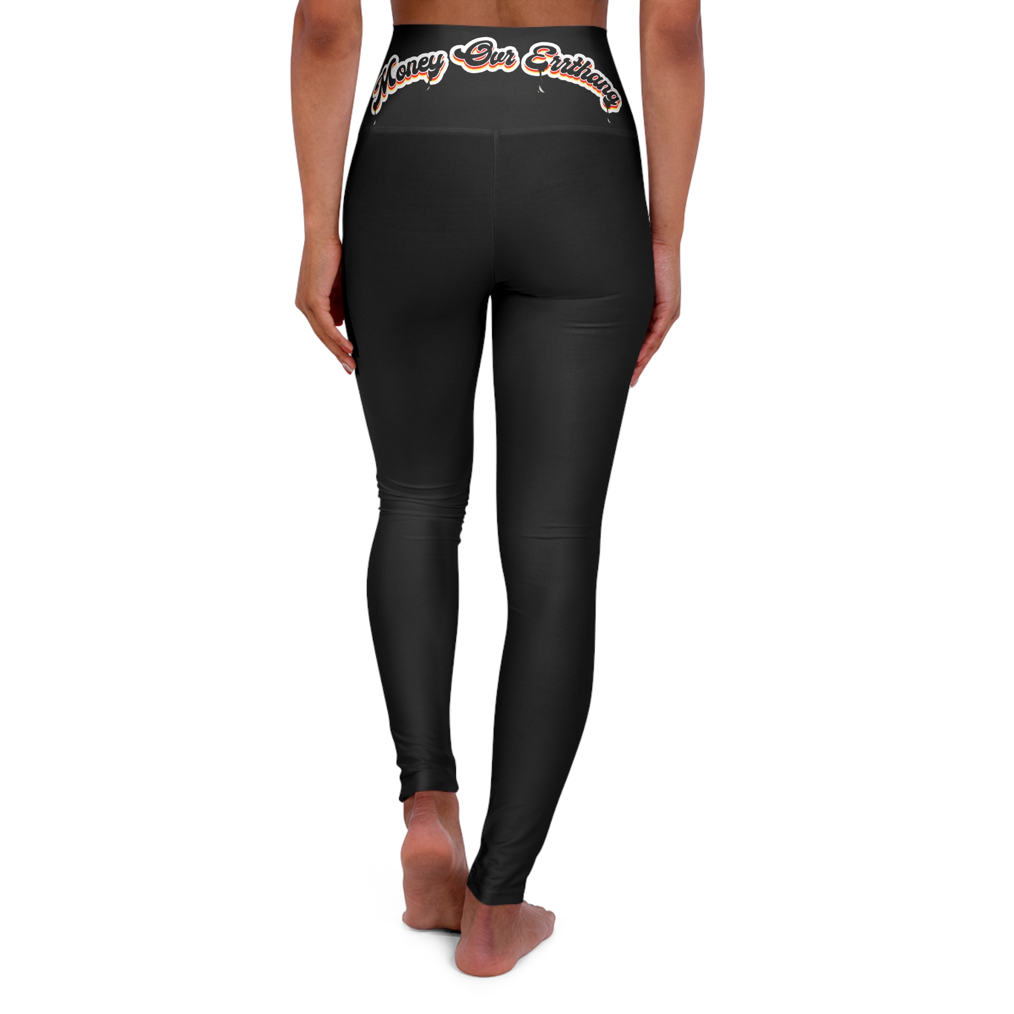Money Bear Full Logo High Waisted Yoga Leggings - Image 2